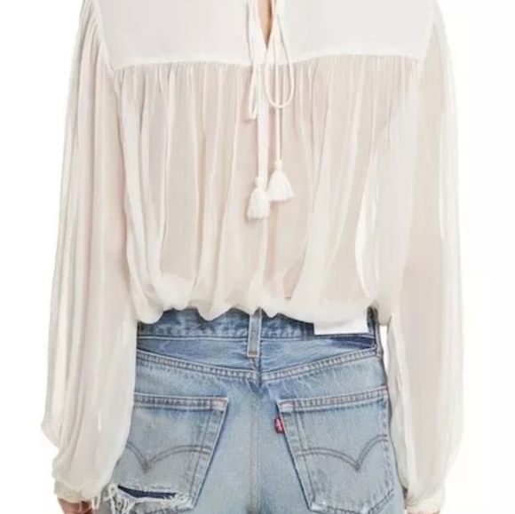 Free People Women's Retro Sheer Blouse - Picture 2 of 8